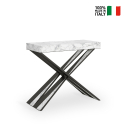 Rozkładany stół konsolowy z marmuru 90x40-300 cm Diago Marble Sprzedaż