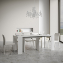 Rozkładany 90x42-302cm biały drewniany stół do jadalni Mia Promocja