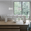 Rozkładany 78x47-299cm biały drewniany stół do jadalni i pokoju Allin Katalog