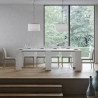 Rozkładany 78x47-299cm biały drewniany stół do jadalni i pokoju Allin Katalog