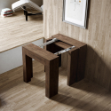 Rozkładany drewniany stolik do pokoju lub jadalni 90x47-299 cm Allin Noix Sprzedaż