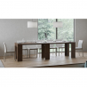 Rozkładany drewniany stolik do pokoju lub jadalni 90x47-299 cm Allin Noix Stan Magazynowy