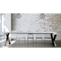 Rozkładany stół konsolowy nowoczesny design biały 90x40-300 cm Diago Rabaty
