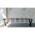 Rozkładany stół konsolowy 90x40-300cm nowoczesny drewniany Diago Noix Rabaty