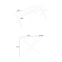 Rozkładany stół konsolowy 90x40-300cm nowoczesny drewniany Diago Noix Katalog