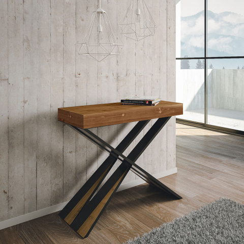 Rozkładany stół konsolowy 90x40-300cm nowoczesny drewniany Diago Fir