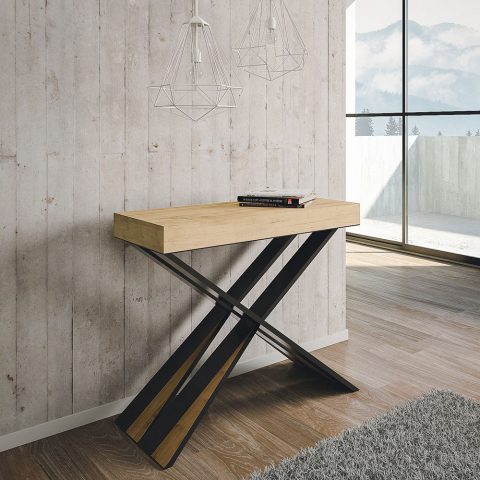 Rozkładany stół konsolowy o nowoczesnym designie 90x40-300 cm Diago Nature