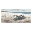 Obraz pejzaż morze natura ręcznie malowany na płótnie 110x50cm Boat Sprzedaż