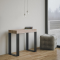 Rozkładany nowoczesny stół konsolowy 90x40-300 cm drewno metal Tecno Oak Promocja