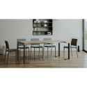 Rozkładany nowoczesny stół konsolowy 90x40-300 cm drewno metal Tecno Oak Sprzedaż