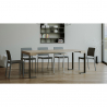 Rozkładany nowoczesny stół konsolowy 90x40-300 cm drewno metal Tecno Oak Sprzedaż