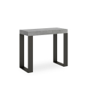 Wysuwany stół konsolowy 90x40-300cm szary metalowy design Tecno Concrete Sprzedaż