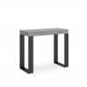 Wysuwany stół konsolowy 90x40-300cm szary metalowy design Tecno Concrete Sprzedaż