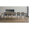 Wysuwany stół konsolowy o konstrukcji drewnianej i metalowej 90x40-300 cm Tecno Noix Rabaty