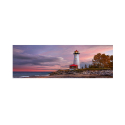 Druk morze zachód słońca laminowane płótno 120x40cm Lighthouse Sprzedaż