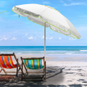 Parasol plażowy 200 cm wiatroszczelny ochrona UV model Sardynia Rabaty