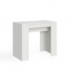 Wysuwany stół konsolowy 90x48-204 cm białe drewno Basic Small Oferta