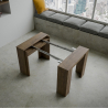 Wysuwany stół konsolowy 90x48-204 cm drewniany Basic Small Noix Sprzedaż