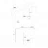 Rozkładany stół konsolowy do jadalni 90x42-302 cm drewno Modem Katalog