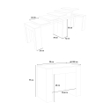 Rozkładany stół konsolowy do jadalni 90x42-302 cm Modem Noix Katalog
