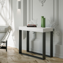 Rozkładany nowoczesny stół konsolowy biały 90x40-300 cm Elettra Promocja
