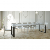 Rozkładany nowoczesny stół konsolowy biały 90x40-300 cm Elettra Rabaty