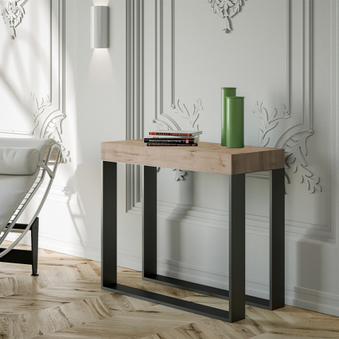 Rozkładany stół konsolowy 90x40-300 cm nowoczesny drewniany Elettra Oak