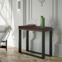 Rozkładany stół konsolowy 90x40-300 cm do jadalni drewniany Elettra Noix Promocja