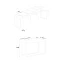 Rozkładany stół konsolowy 90x40-300 cm do jadalni drewniany Elettra Noix Katalog