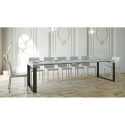 Rozkładany stół konsolowy marmur 90x40-300 cm Elettra Marble Rabaty