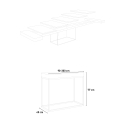 Rozkladany stół konsolowy nowoczesny design 90x40-300 cm Nordica Concrete Katalog