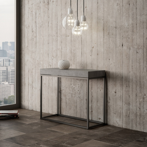 Rozkladany stół konsolowy nowoczesny design 90x40-300 cm Nordica Concrete