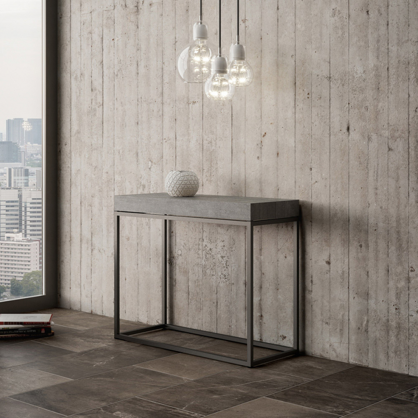 Rozkladany stół konsolowy nowoczesny design 90x40-300 cm Nordica Concrete Promocja