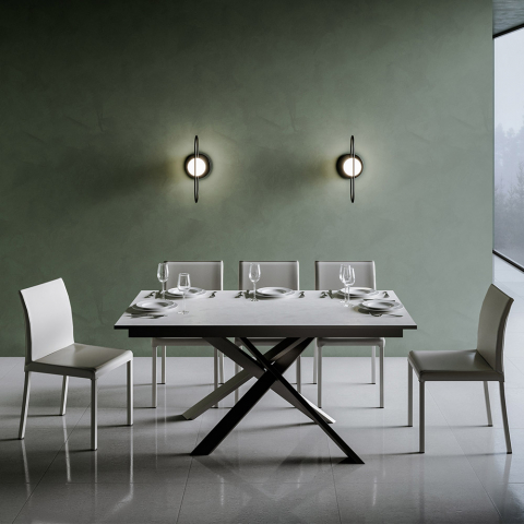 Stół rozkładany 90x160-220cm biała kuchnia jadalnia Ganty Long White Promocja