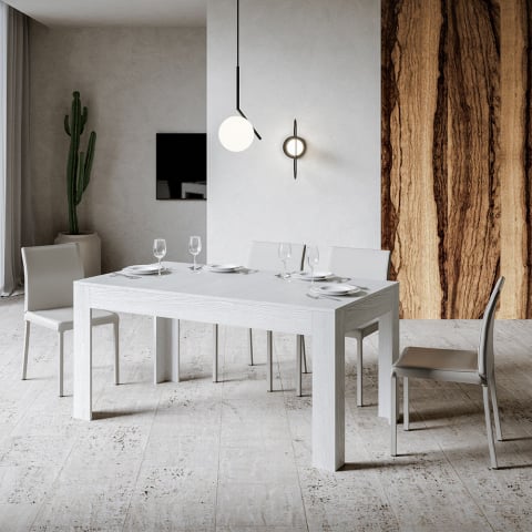 Stół rozkładany 90x160-220cm biały nowoczesny design Bibi Long Promocja