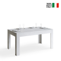 Stół rozkładany 90x160-220cm biały nowoczesny design Bibi Long Sprzedaż