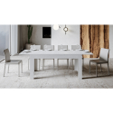 Stół rozkładany 90x160-220cm biały nowoczesny design Bibi Long Rabaty