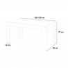 Stół rozkładany 90x160-220cm biały nowoczesny design Bibi Long Katalog