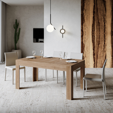 Nowoczesny stół rozkładany drewniany 90x160-220cm Bibi Long Oak Promocja