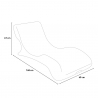 Leżak ogrodowy szezlong basenowy biały design Andromeda Sprzedaż