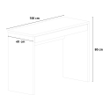 Białe biurko 100x40 cm, prostokątne z szufladą do biura lub studia Sidus Rabaty