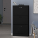 Oszczędzająca miejsce pionowa półka na buty 63x24x115cm 3 drzwiowa na 18 par butów Batu 