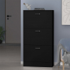 Oszczędzająca miejsce pionowa półka na buty 63x24x115cm 3 drzwiowa na 18 par butów Batu 