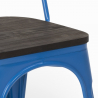 zdjęcie 20 sztuk krzesła industrial stal drewno do kuchni i baru steel wood 