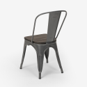 zdjęcie 20 sztuk krzesła Lix industrial stal drewno do kuchni i baru steel wood 