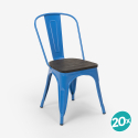 zdjęcie 20 sztuk krzesła industrial stal drewno do kuchni i baru steel wood 