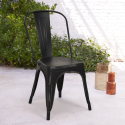 20 krzeseł industrialnych metalowe shabby chic styl Lix steel old 