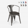 20 krzeseł design metal drewno industrial styl Lix bar kuchnia steel wood arm Koszt