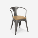 zapas 20 krzeseł styl wzornictwo przemysłowe bar kuchnia steel wood arm light Cechy