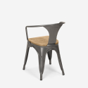 zapas 20 krzeseł styl wzornictwo przemysłowe bar kuchnia steel wood arm light Środki